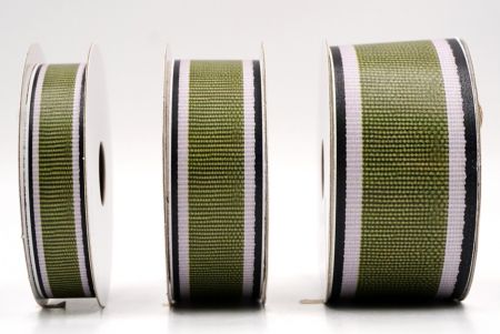 Оливково-зелена та чорна тканинна стрічка набір_AI